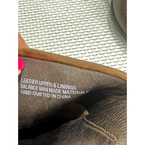 Born Women's Brown Leather Studded Clog Mule Size 8 Metallic Slip On Shoes Boho - Picture 8 of 10